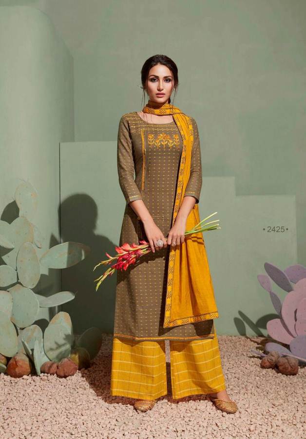 Rangoon Presents Step Up 3 Collection Of South Cotton Ready-made Dress Materials