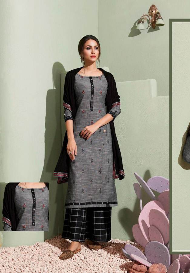 Rangoon Presents Step Up 3 Collection Of South Cotton Ready-made Dress Materials