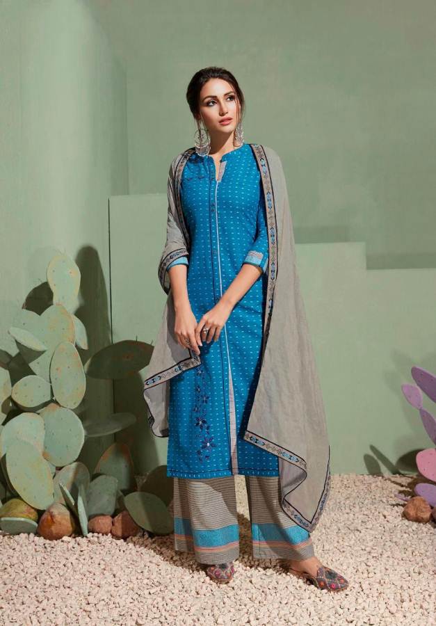 Rangoon Presents Step Up 3 Collection Of South Cotton Ready-made Dress Materials