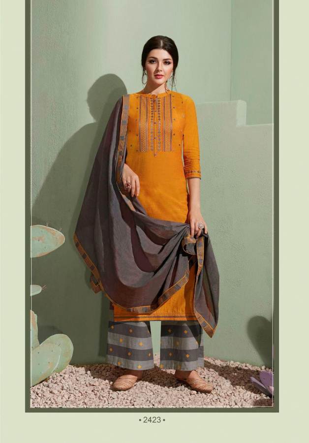 Rangoon Presents Step Up 3 Collection Of South Cotton Ready-made Dress Materials
