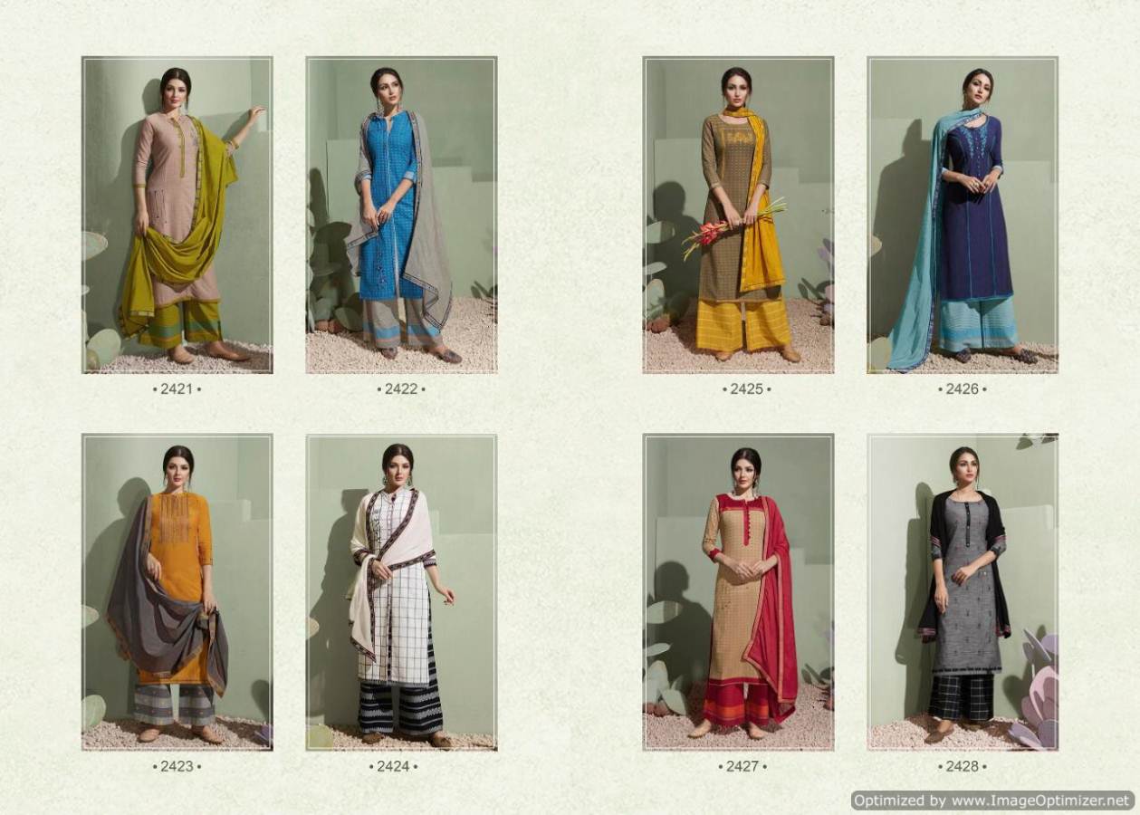 Rangoon Presents Step Up 3 Collection Of South Cotton Ready-made Dress Materials