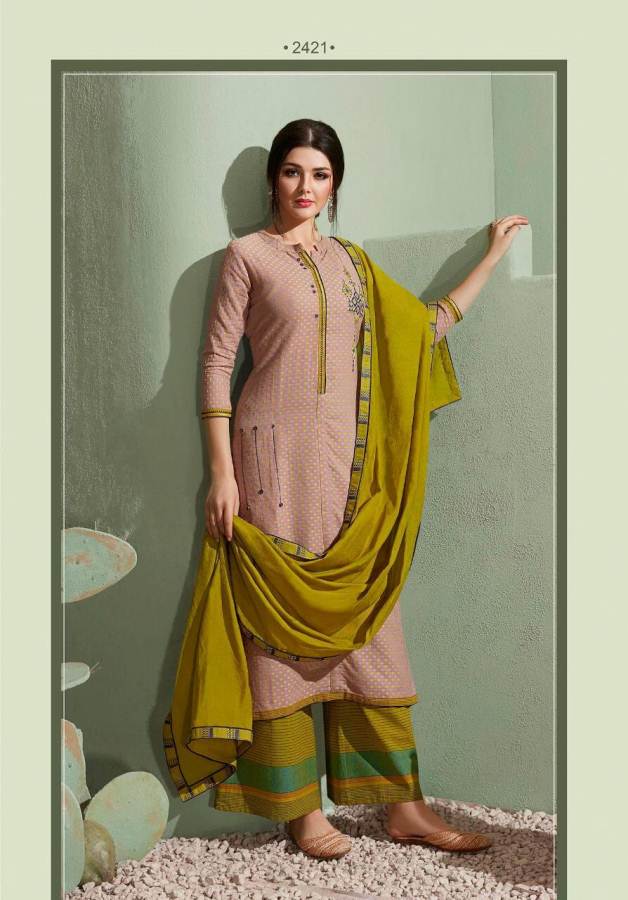 Rangoon Presents Step Up 3 Collection Of South Cotton Ready-made Dress Materials