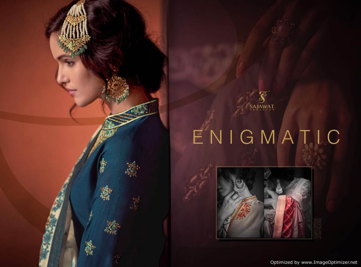 Sajawat Presents Sarthi 3 Collection Of Muslin Embroidered Salwar Suit