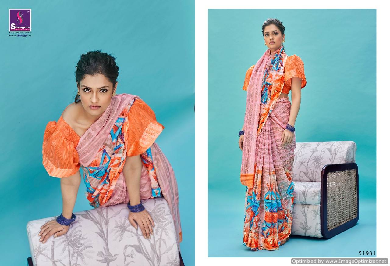 Shangrila Presents Suruchi Cotton 3 Printed Linen Cotton Sarees