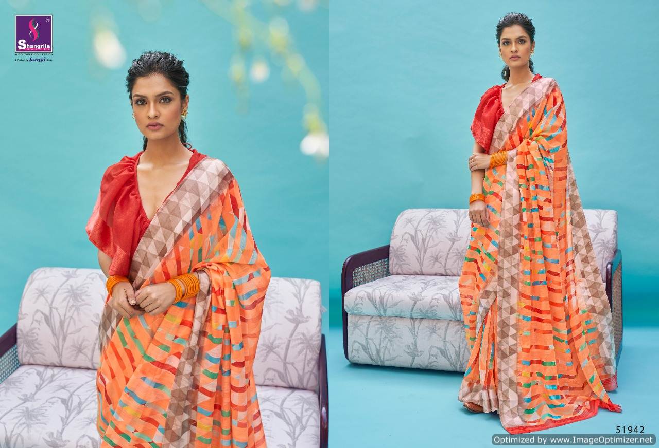 Shangrila Presents Suruchi Cotton 3 Printed Linen Cotton Sarees