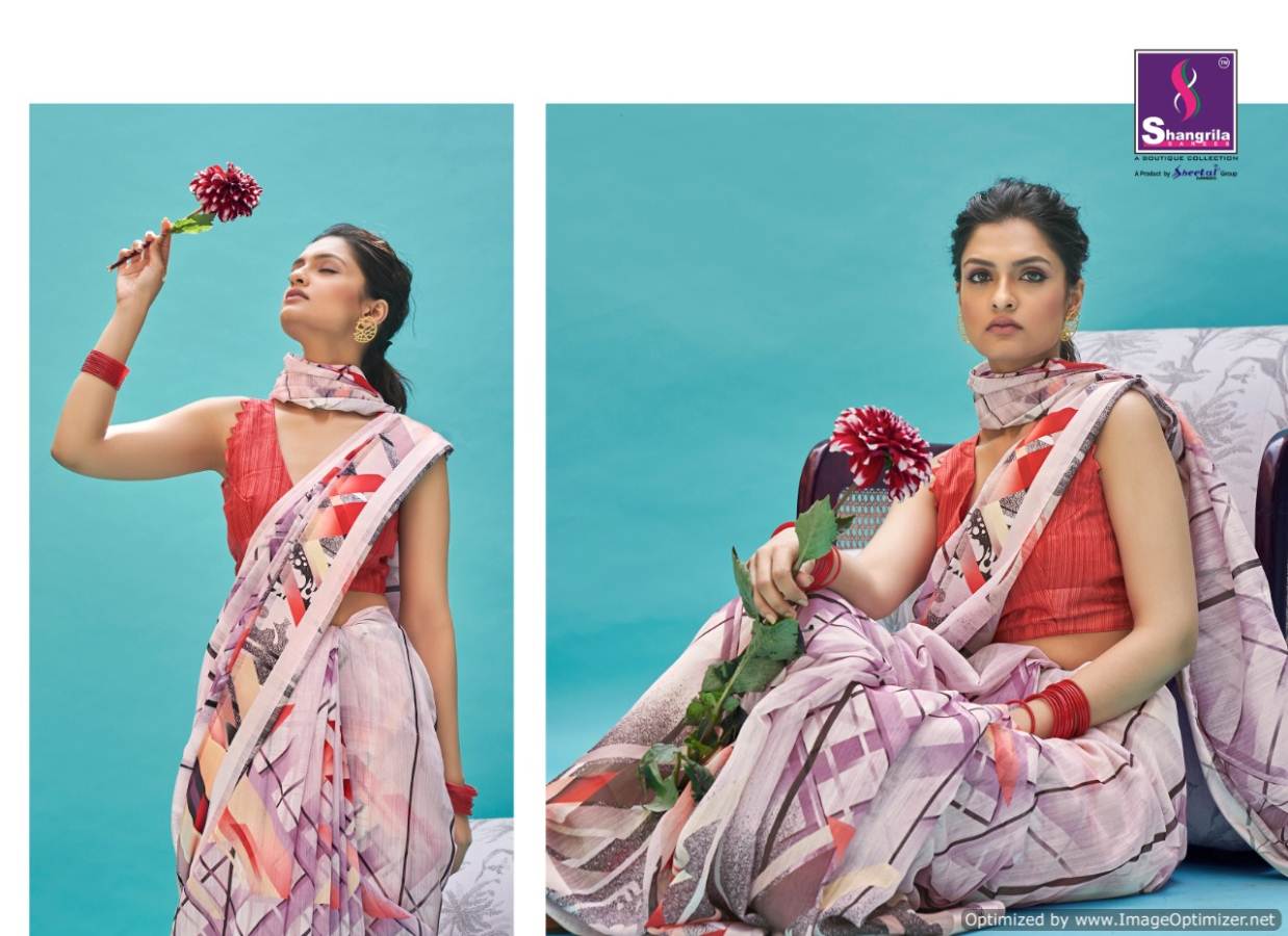 Shangrila Presents Suruchi Cotton 3 Printed Linen Cotton Sarees