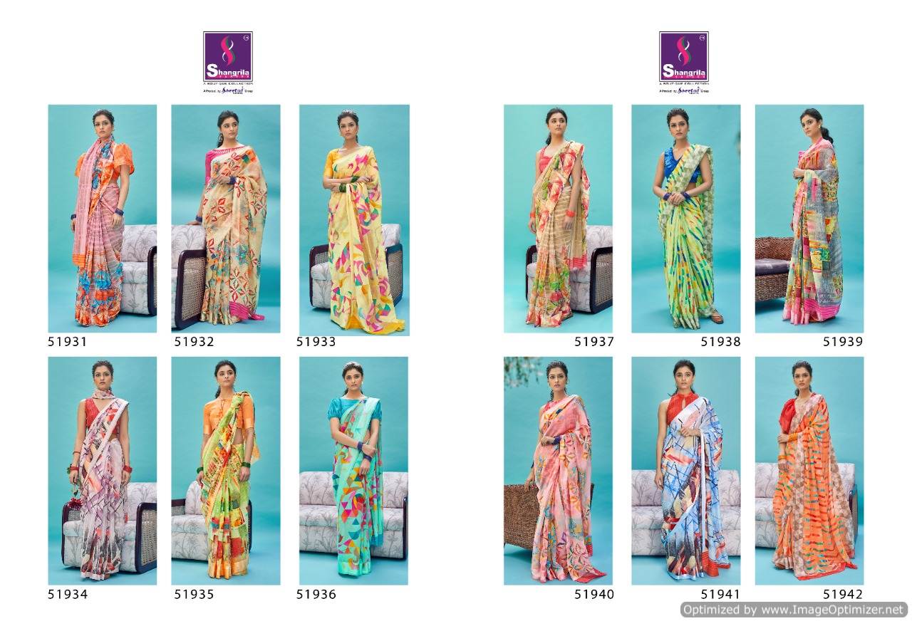 Shangrila Presents Suruchi Cotton 3 Printed Linen Cotton Sarees