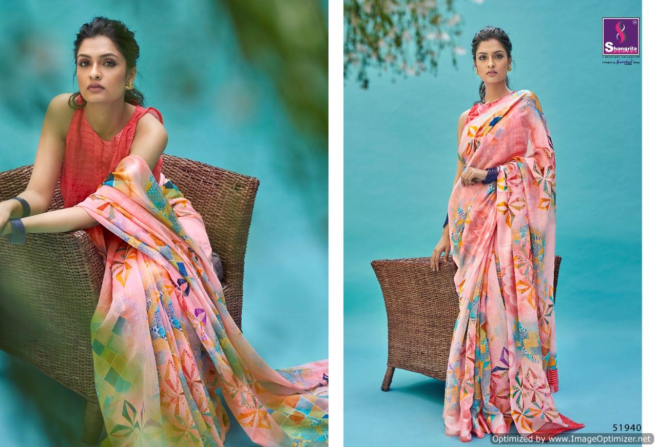 Shangrila Presents Suruchi Cotton 3 Printed Linen Cotton Sarees