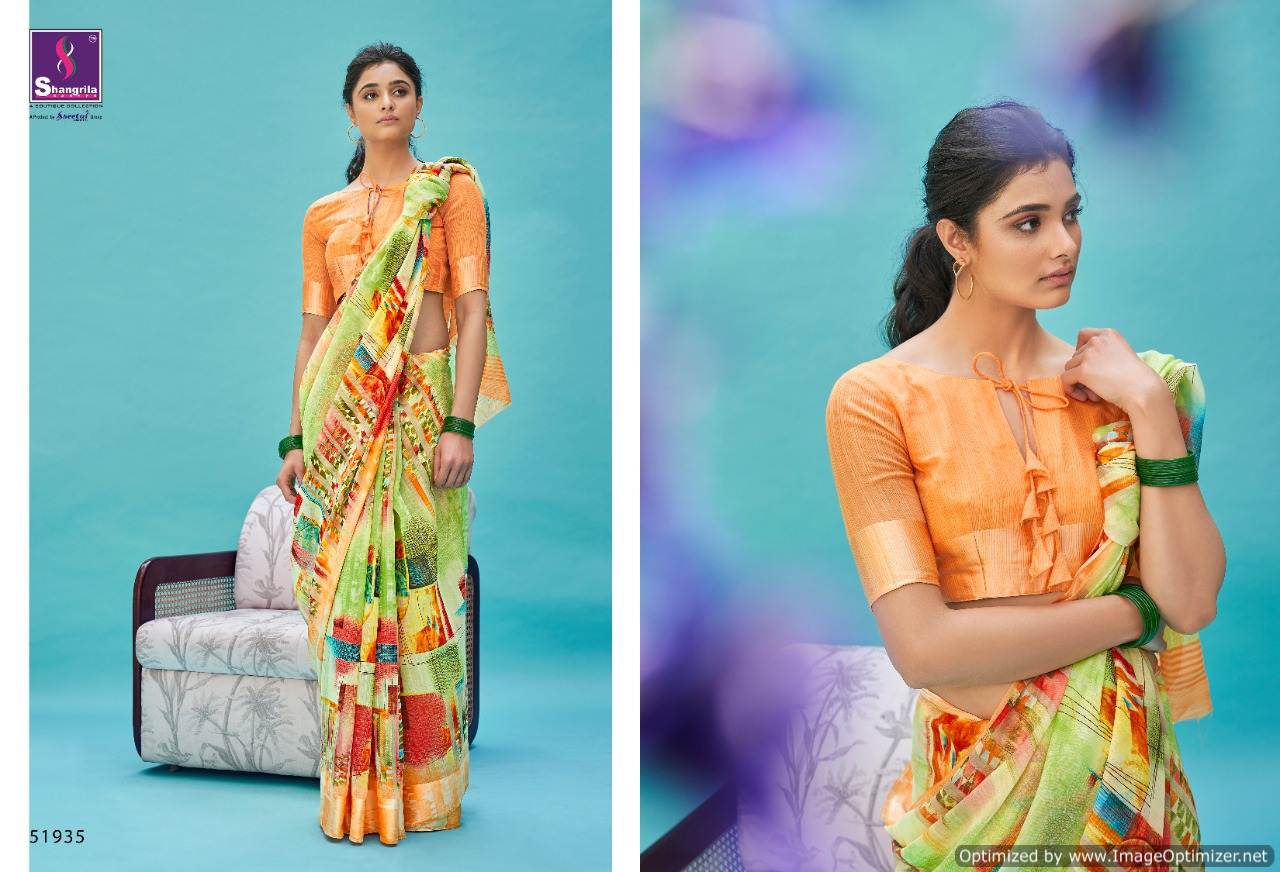Shangrila Presents Suruchi Cotton 3 Printed Linen Cotton Sarees