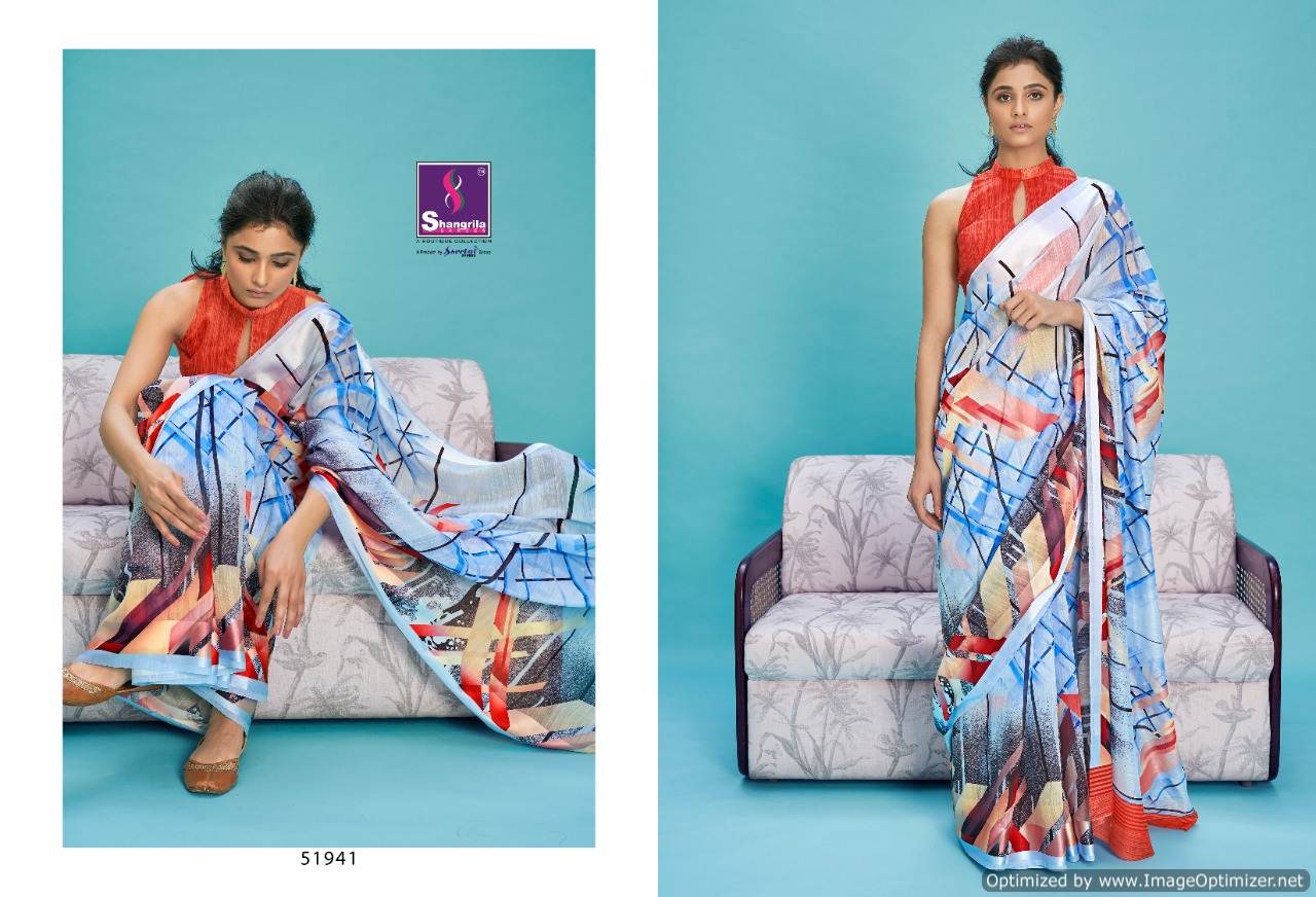 Shangrila Presents Suruchi Cotton 3 Printed Linen Cotton Sarees