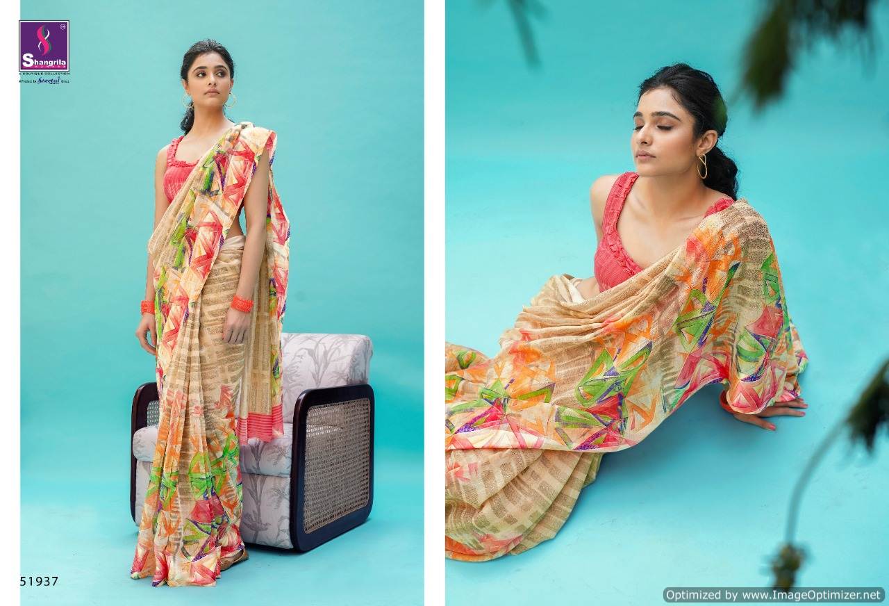 Shangrila Presents Suruchi Cotton 3 Printed Linen Cotton Sarees