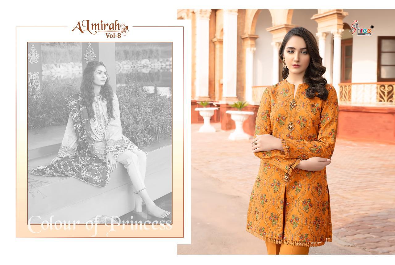 Shree Presents Almirah 8 Collection Of Pure Cotton Amazing Embroidered Pakistani Suits