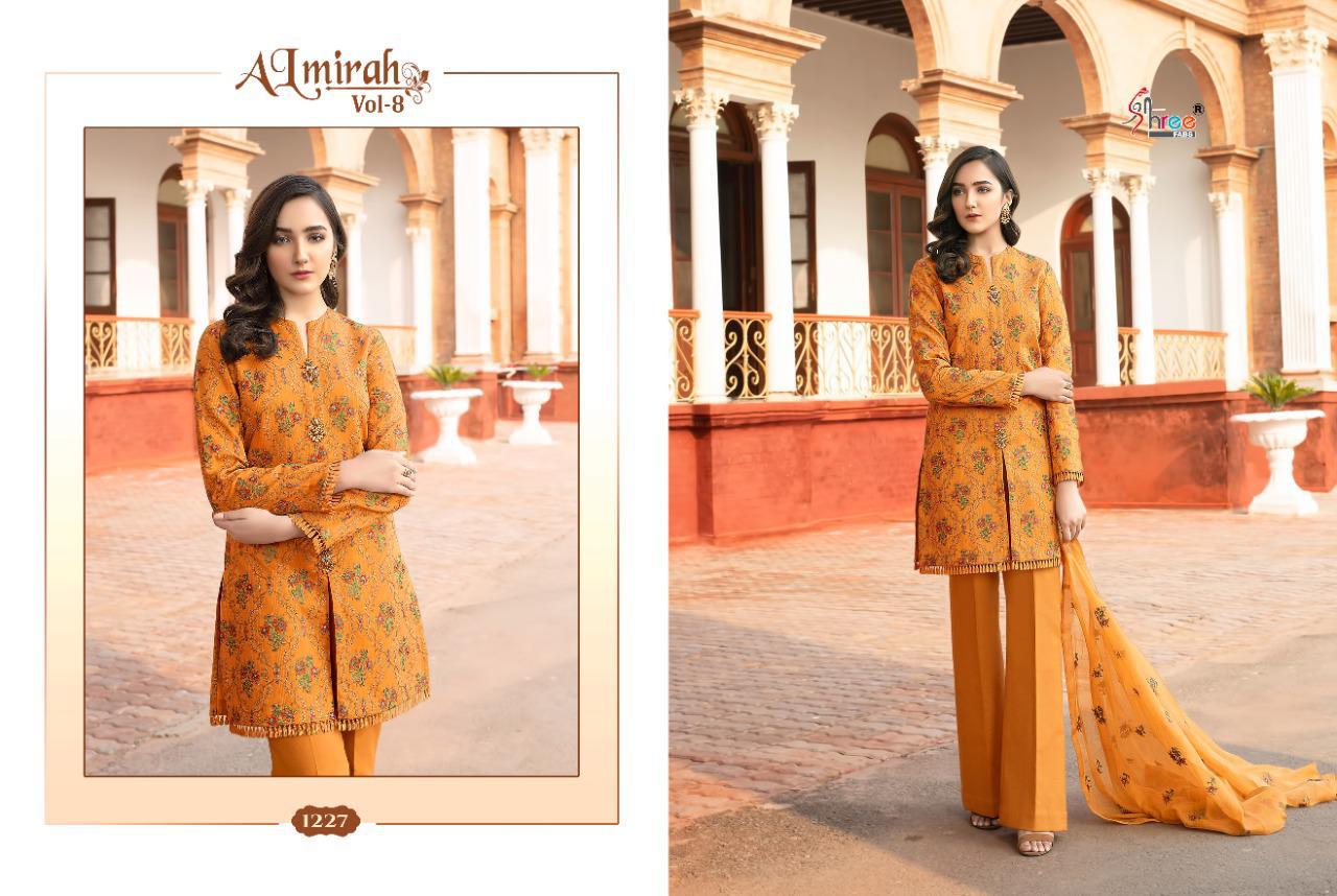 Shree Presents Almirah 8 Collection Of Pure Cotton Amazing Embroidered Pakistani Suits