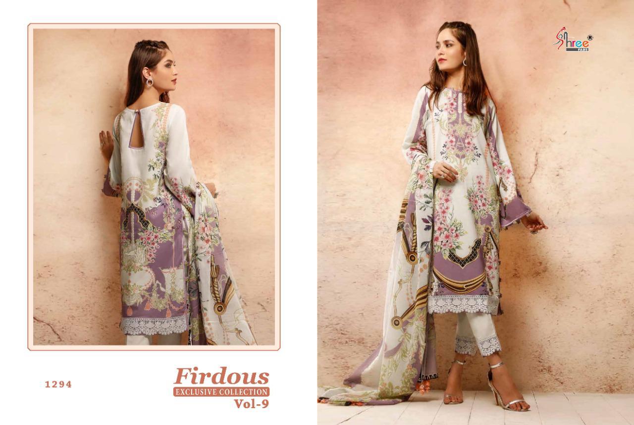 Shree Presents Firdous Exclusive Collection 9 Of Pure Jam Cotton Pakistani Suit