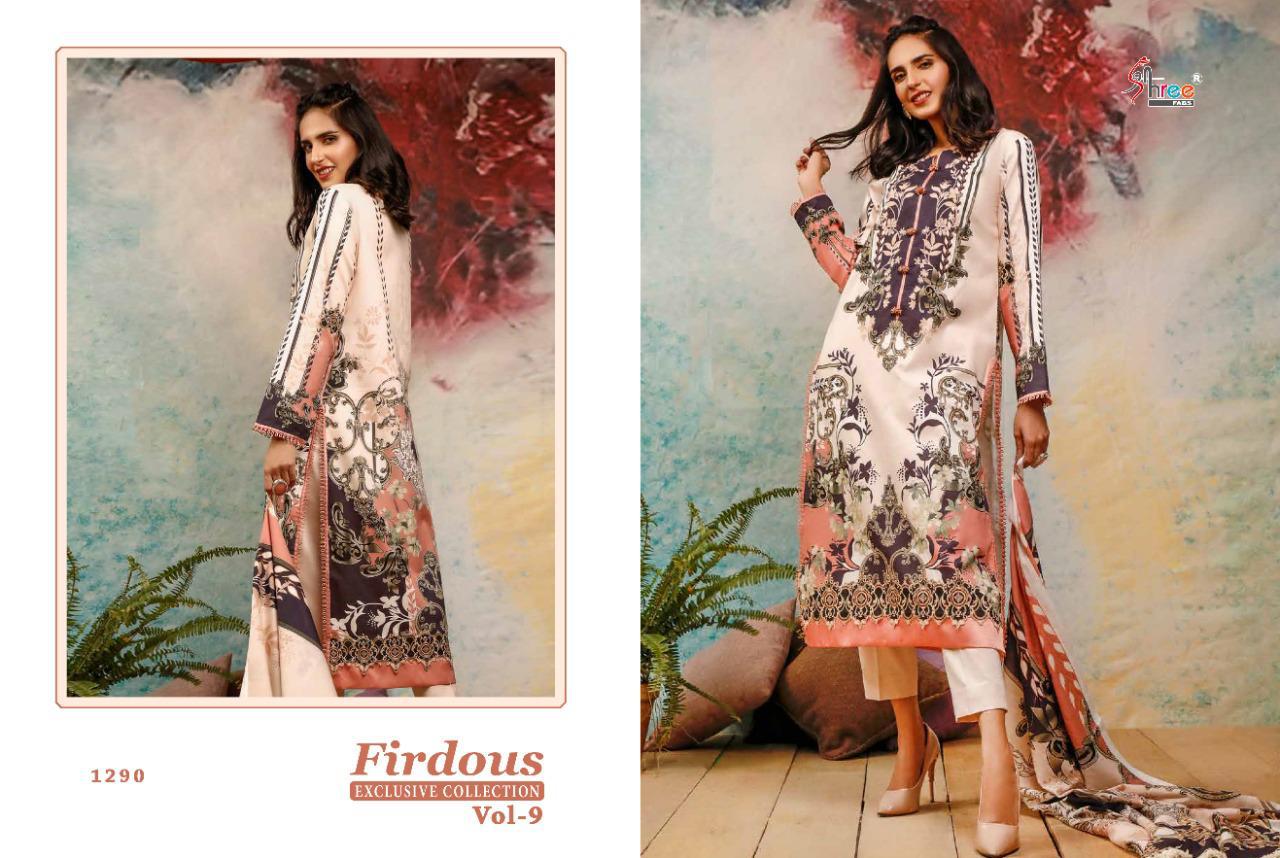 Shree Presents Firdous Exclusive Collection 9 Of Pure Jam Cotton Pakistani Suit