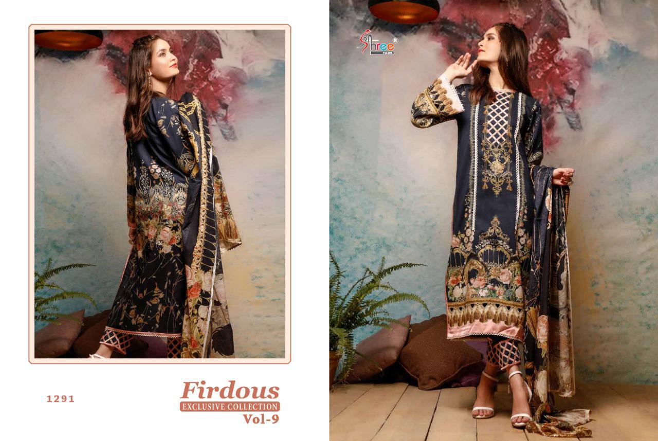 Shree Presents Firdous Exclusive Collection 9 Of Pure Jam Cotton Pakistani Suit