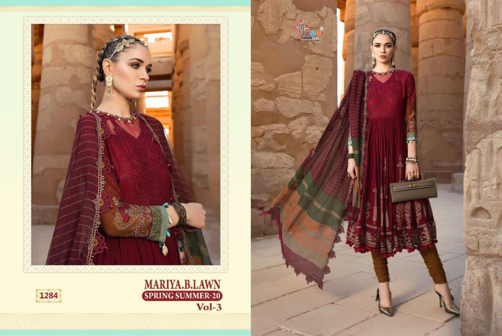 Shree Presents Mariya B Spring Summer 20 3 Collection Of Pure Cotton Designer Pakistani Suits