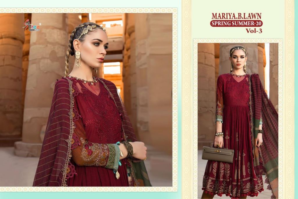 Shree Presents Mariya B Spring Summer 20 3 Collection Of Pure Cotton Designer Pakistani Suits