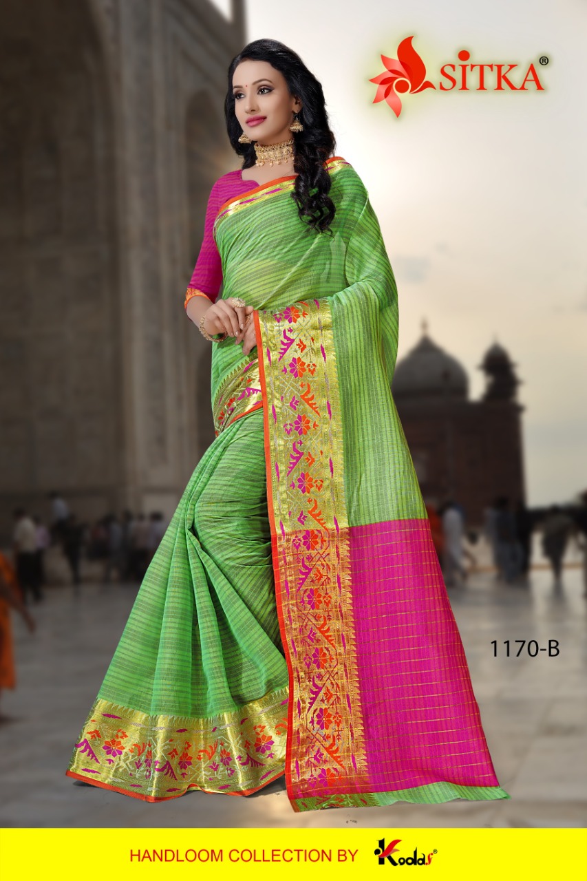 Sitka Presents Sweety 1170 Collection Of Cotton Lining Design Casual Sarees
