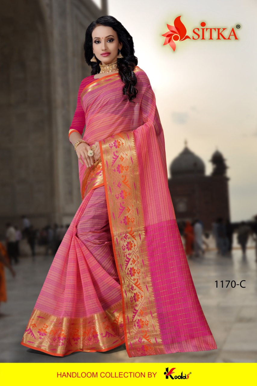 Sitka Presents Sweety 1170 Collection Of Cotton Lining Design Casual Sarees