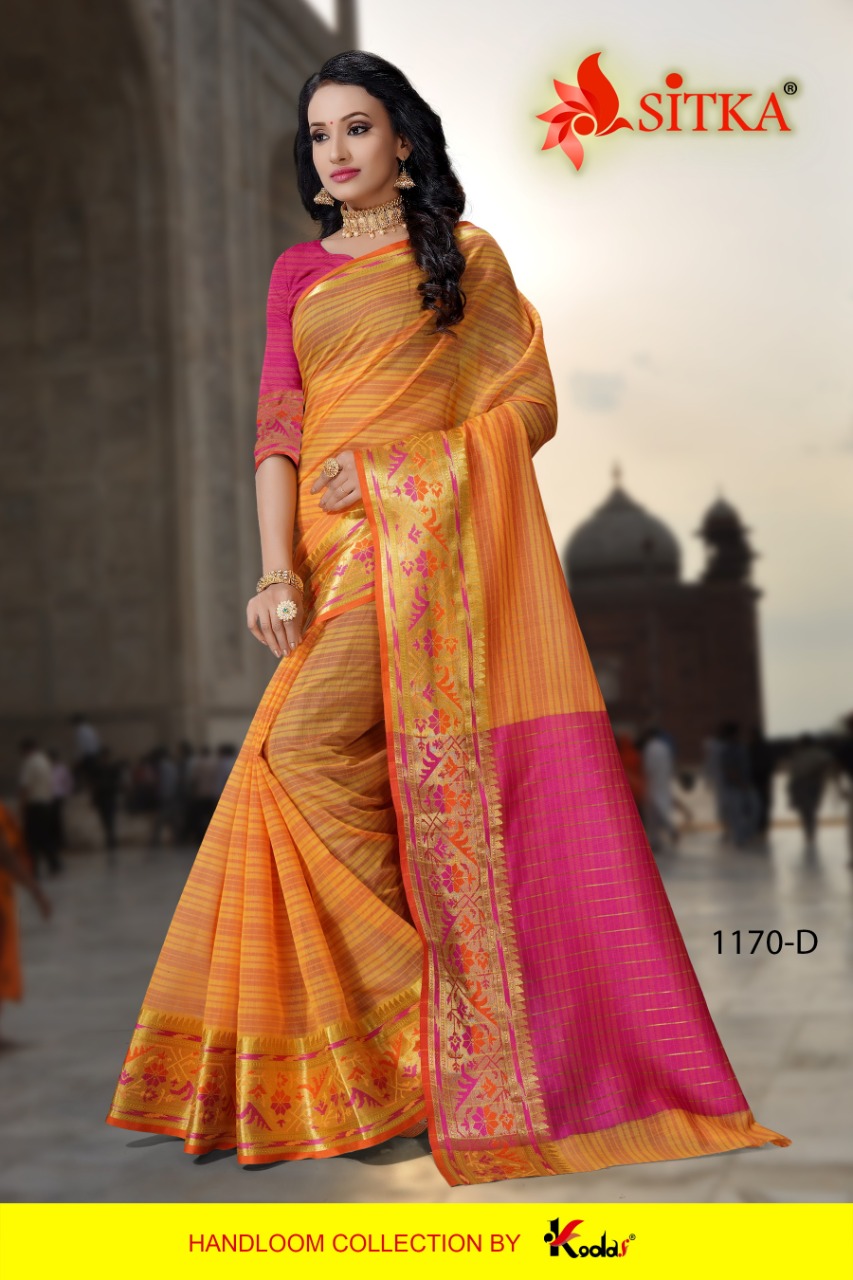 Sitka Presents Sweety 1170 Collection Of Cotton Lining Design Casual Sarees