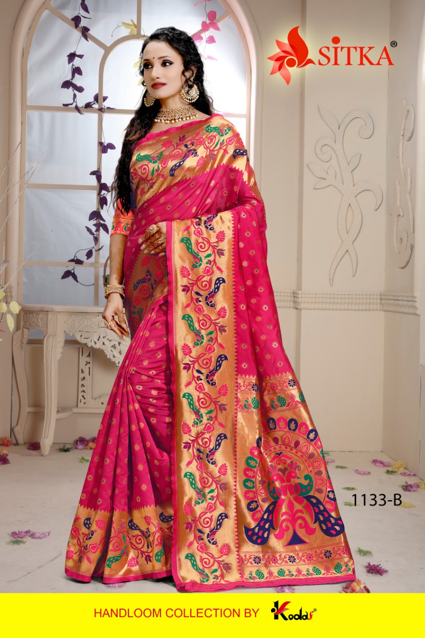 Sitka Presents Spectrum 1133 Cotton Silk Designer Sarees