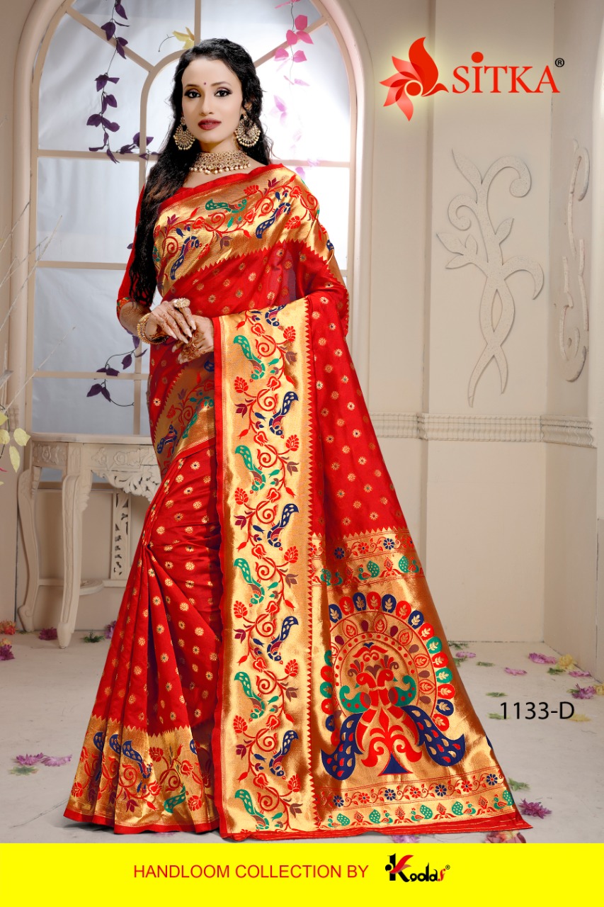 Sitka Presents Spectrum 1133 Cotton Silk Designer Sarees