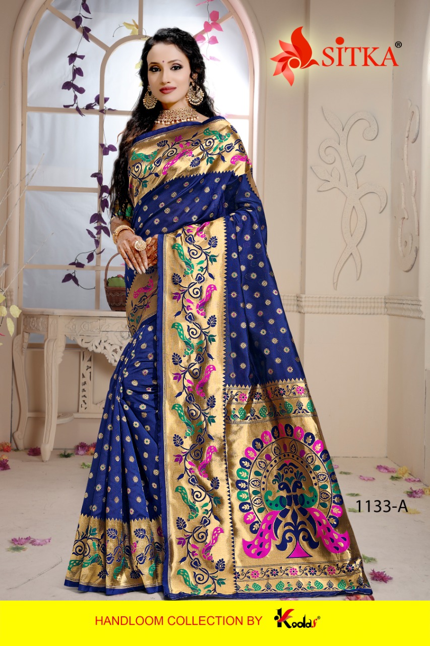 Sitka Presents Spectrum 1133 Cotton Silk Designer Sarees