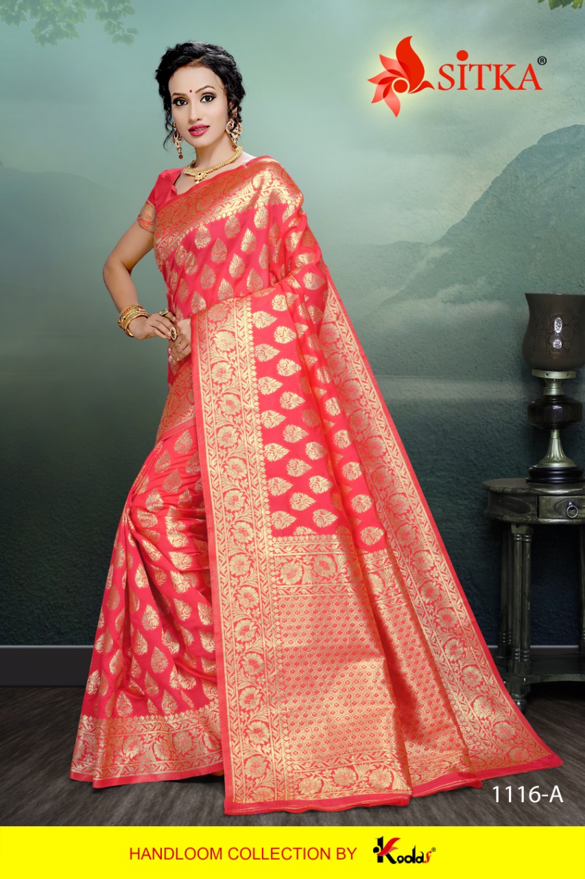 Sitka Presents Suhag Joda 1116 Jacquard Silk Collection Of Festive Wear Sarees