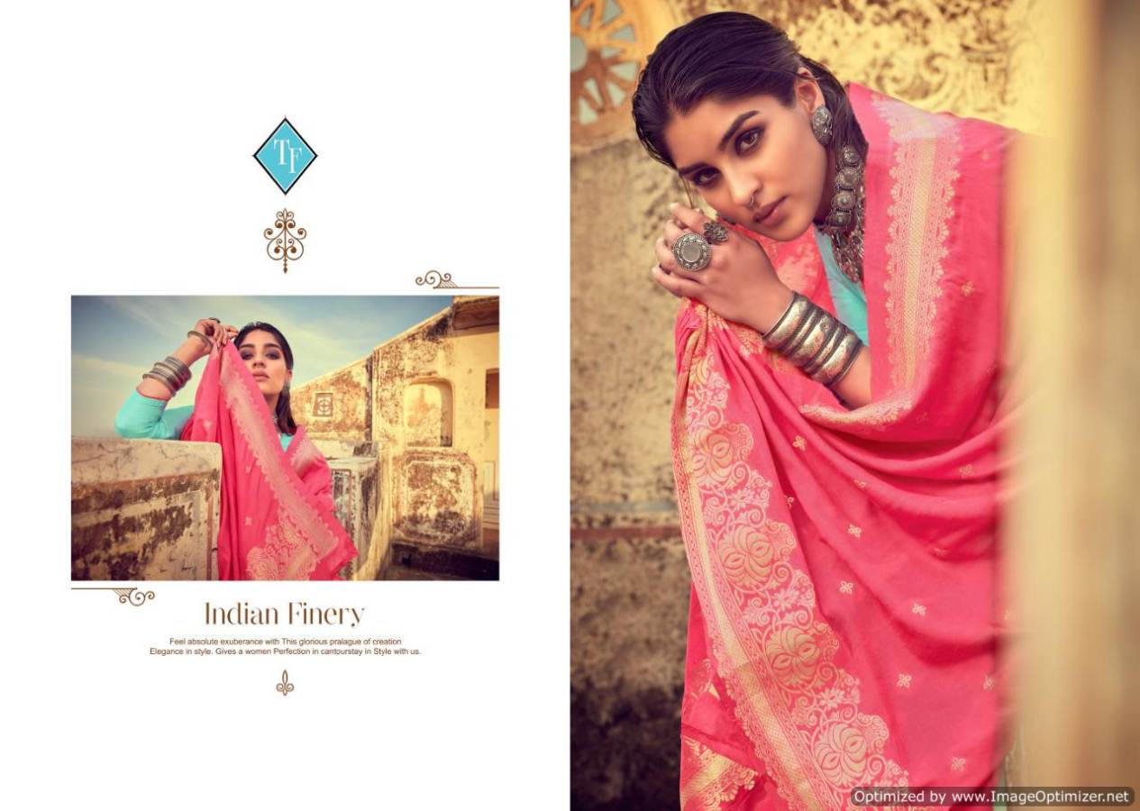 Tanishk Presents Kriza Collection Of Embroidered Jam Satin Silk Salwar Suit