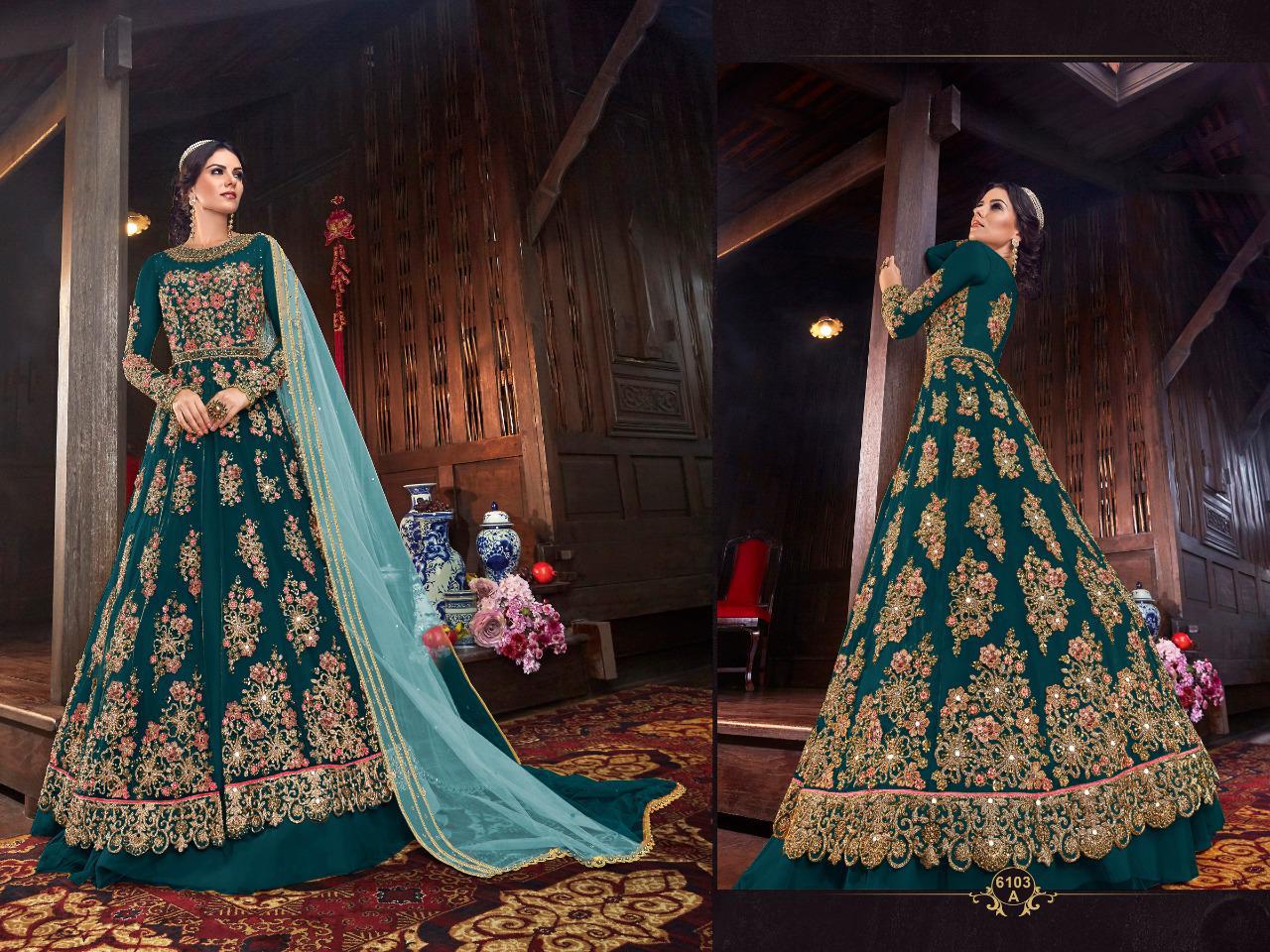 Violet Presents 6103 Colours Collection Of Butterfly Net Lehenga Suit