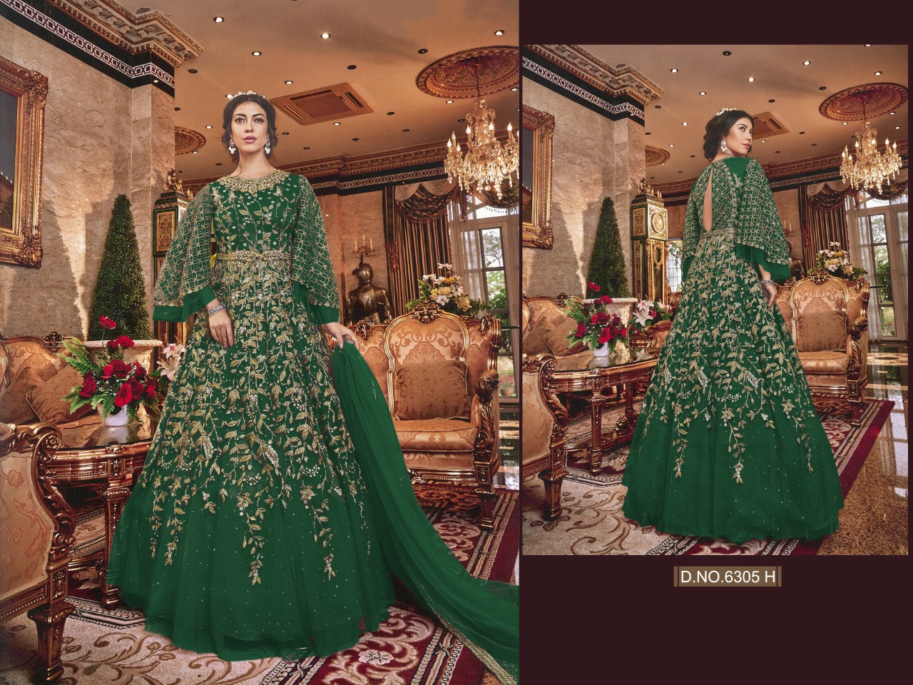 Violet Presents 6305 Colours Collection Of Net Wedding Wear Lehenga Suit