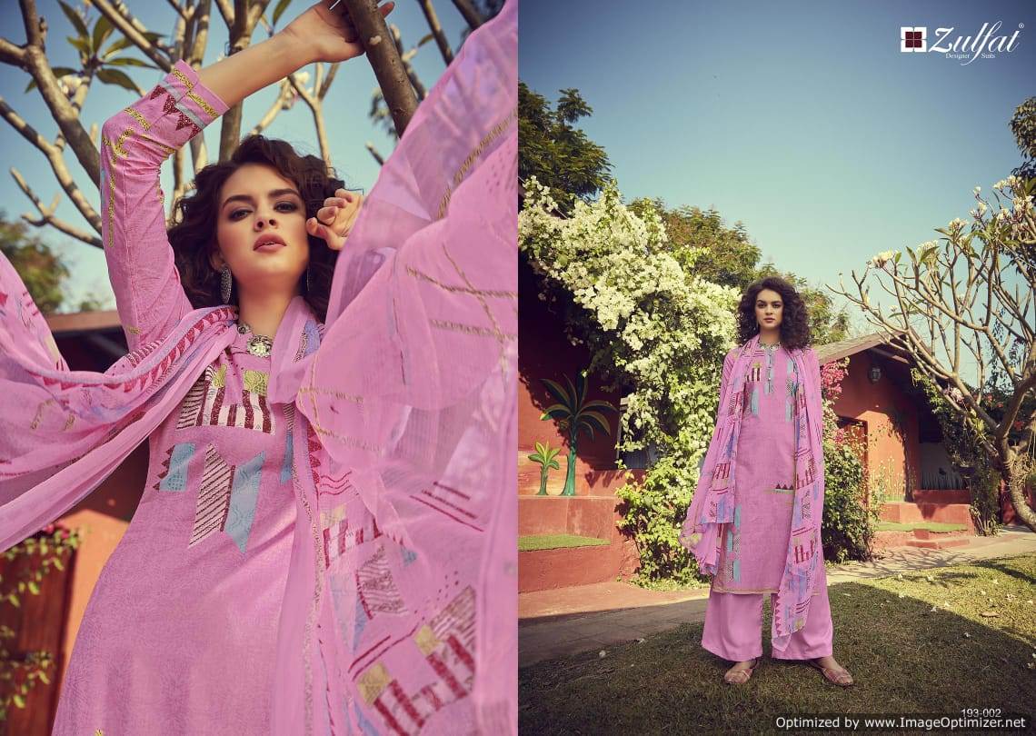 Zulfat Presents Gulmohar 3 Collection Of Pure Cotton Digital Printed Designer Dress Materials