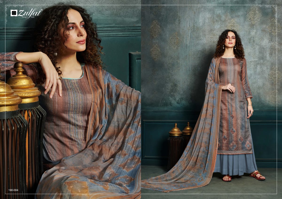 Zulfat Presents Hotstar Summer Collection 4 Printed Pure Jam Cotton Dress Materials