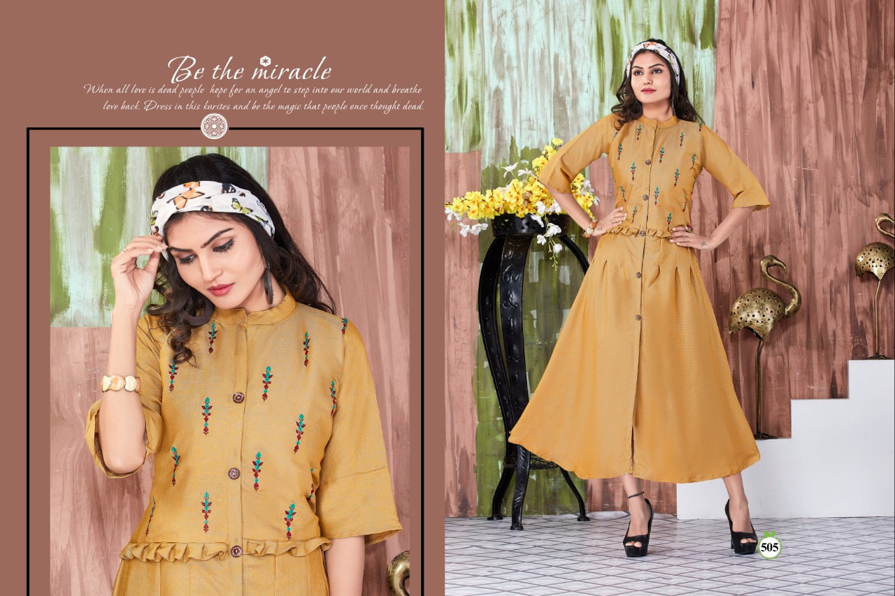 Fc Presents Lichi Anarkali Kurtis Catalogue
