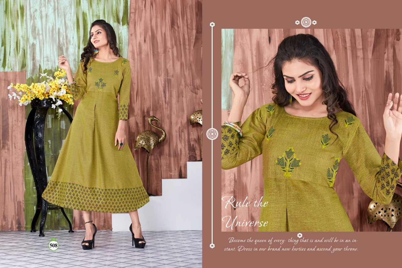 Fc Presents Lichi Anarkali Kurtis Catalogue
