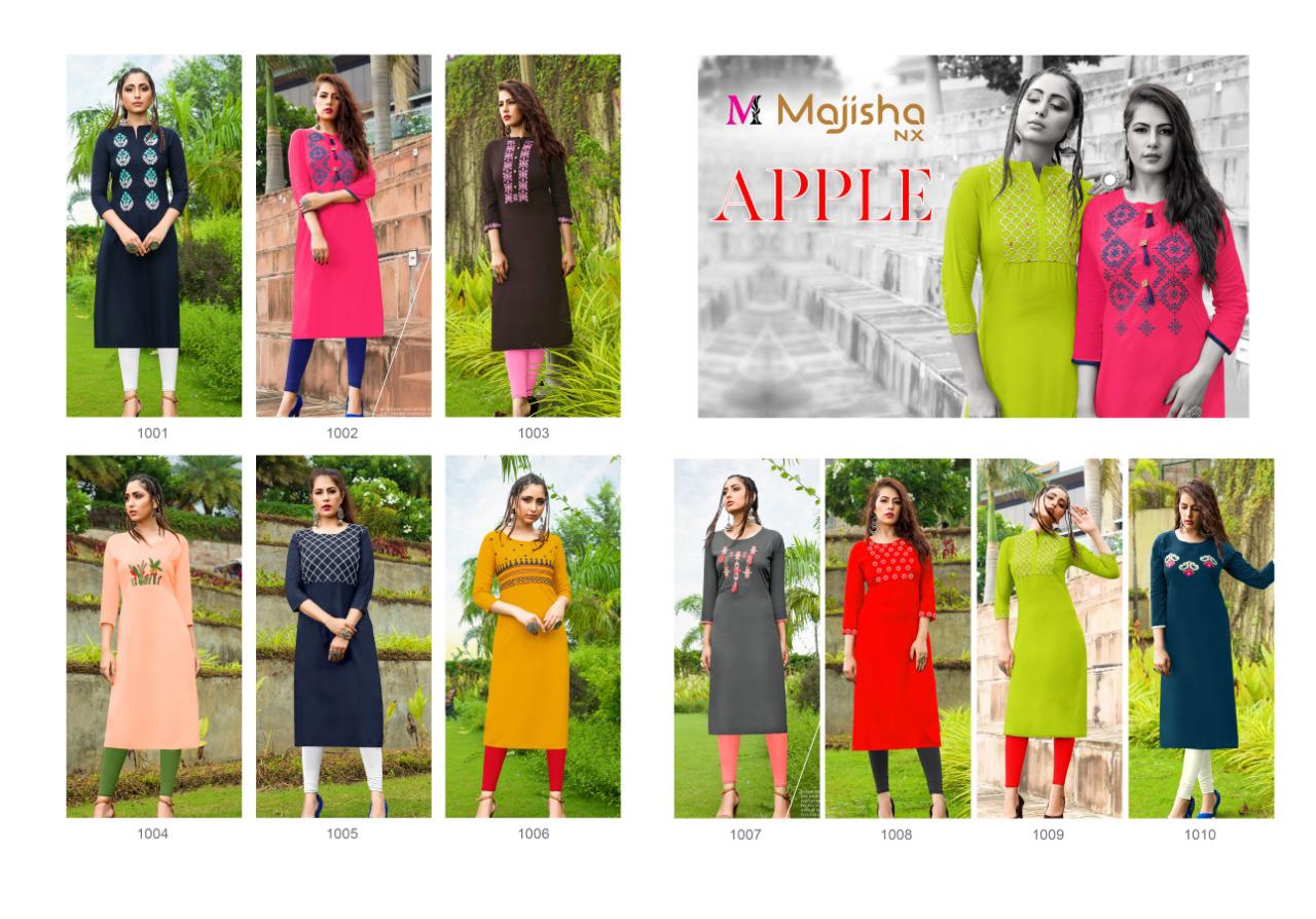 Majisha Nx Presents Apple Kurtis Catalogue