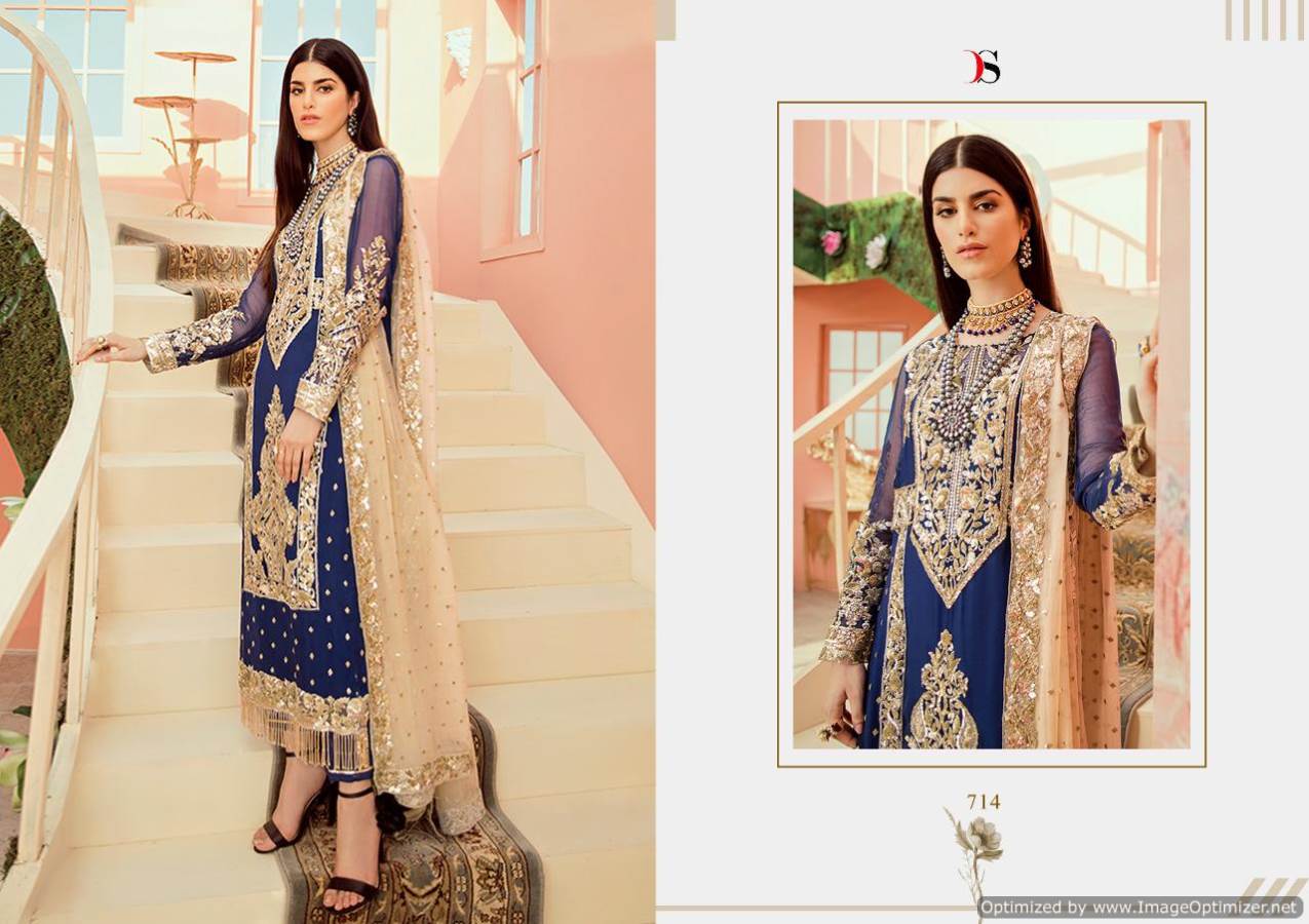 Deepsy Presents Imorzia 19 Collection Of Heavy Georgette Embroidered Designer Pakistani Suits