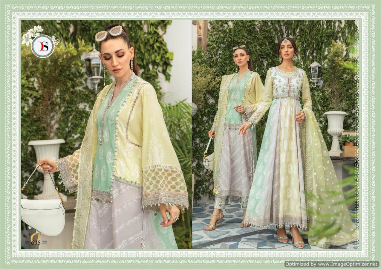 Deepsy Presents Maria B Lawn 3 Collection Of Pure Jam Cotton Print & Embroidered Pakistani Suits