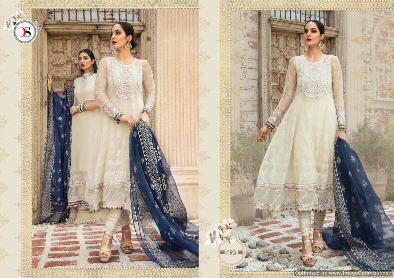 Deepsy Presents Maria B Lawn 3 Collection Of Pure Jam Cotton Print & Embroidered Pakistani Suits
