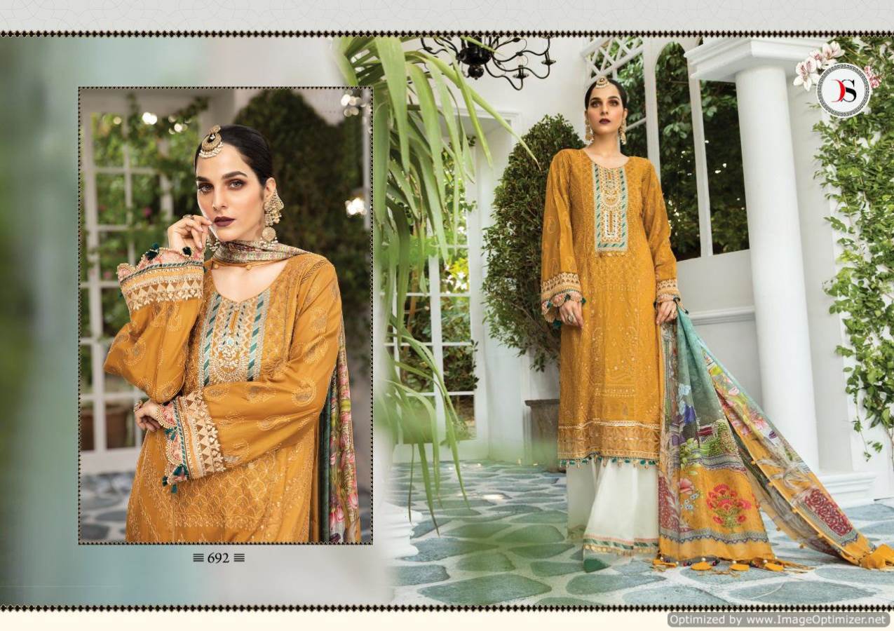 Deepsy Presents Maria B Lawn 3 Collection Of Pure Jam Cotton Print & Embroidered Pakistani Suits