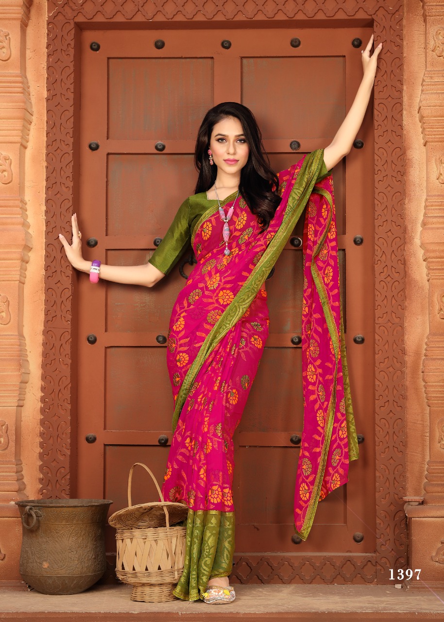 Fc Presents Anchal Vol 2 Collection Of Khushi Brasso Padding Printed Sarees