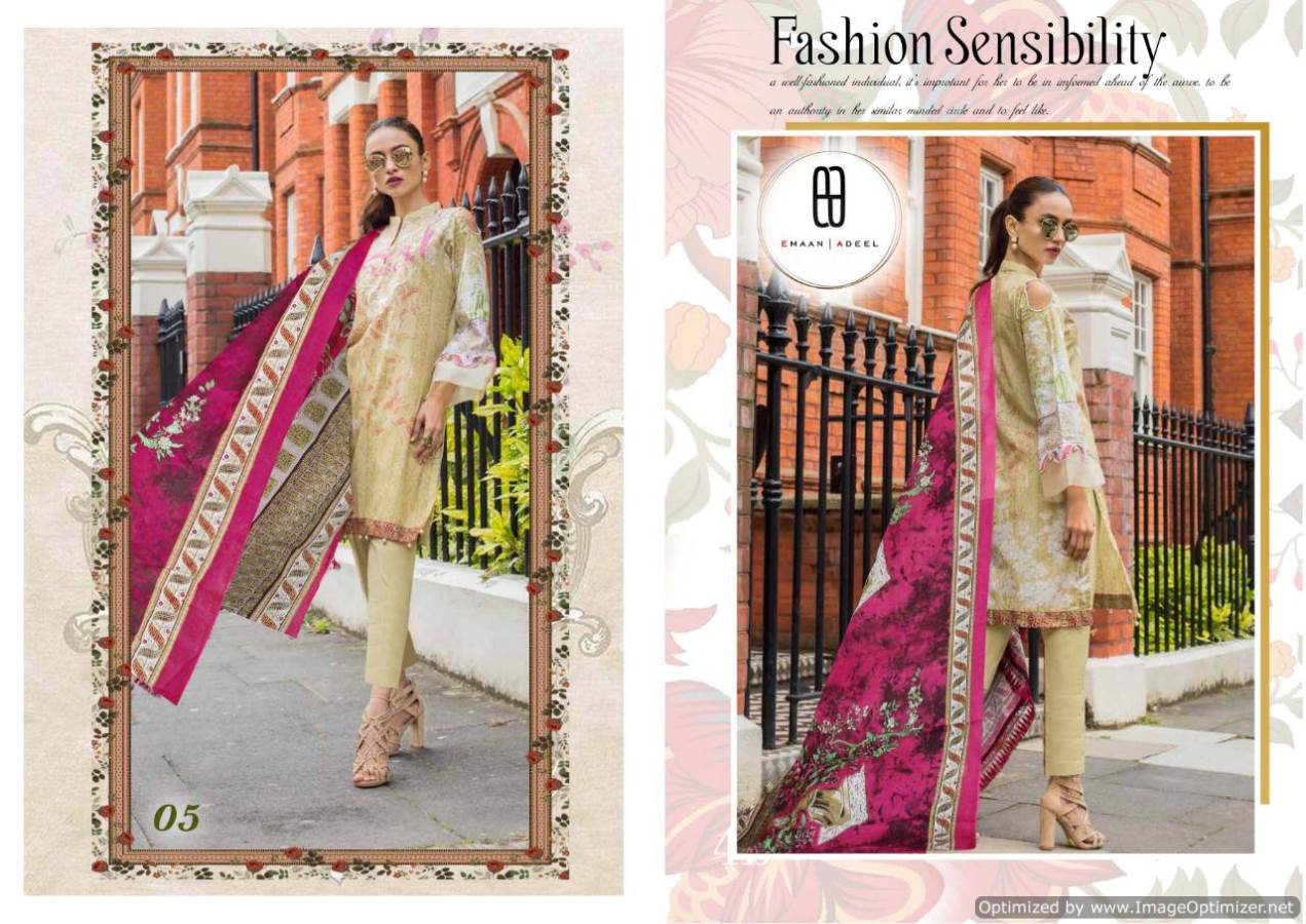 Fc Presents Emaan Adeel 1 Collection Of Printed Lawn Cotton Pakistani Suits