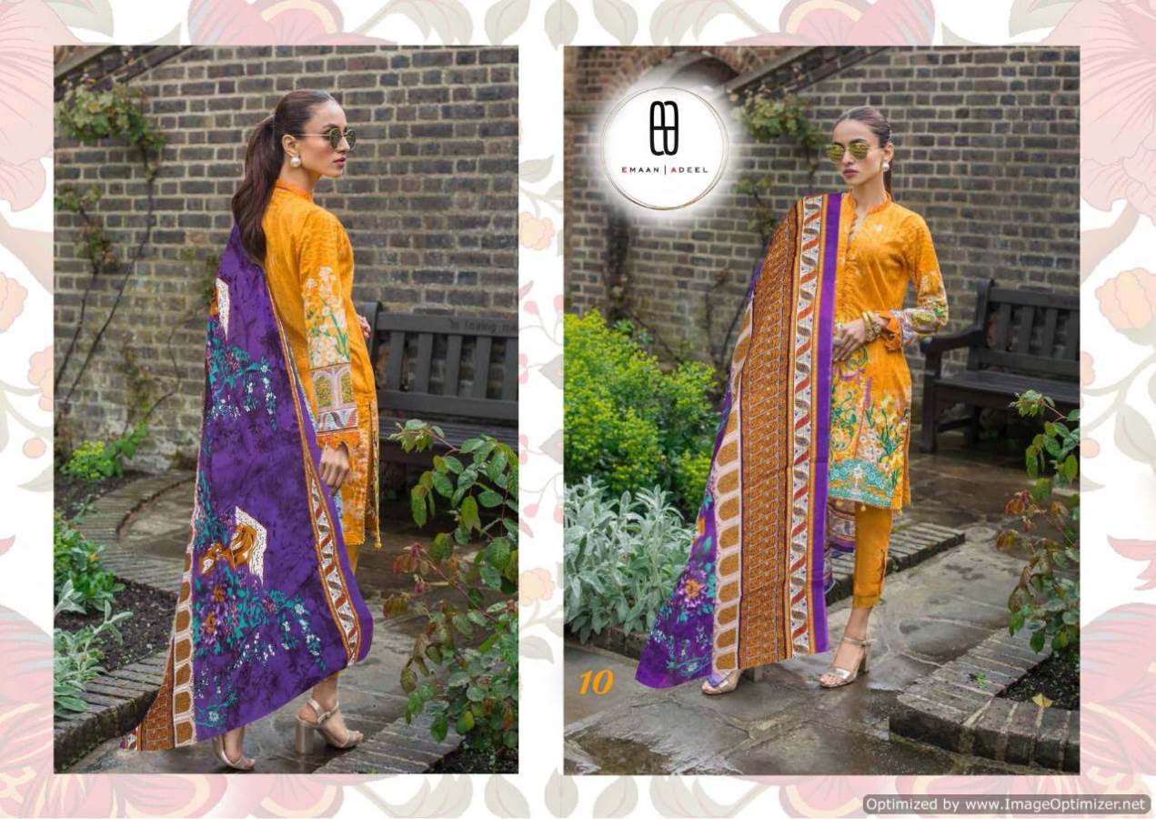 Fc Presents Emaan Adeel 1 Collection Of Printed Lawn Cotton Pakistani Suits
