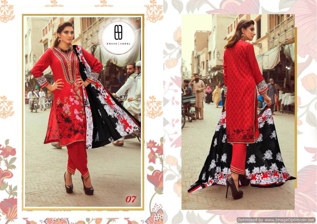 Fc Presents Emaan Adeel 1 Collection Of Printed Lawn Cotton Pakistani Suits