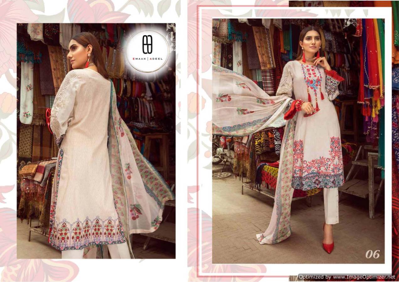 Fc Presents Emaan Adeel 1 Collection Of Printed Lawn Cotton Pakistani Suits