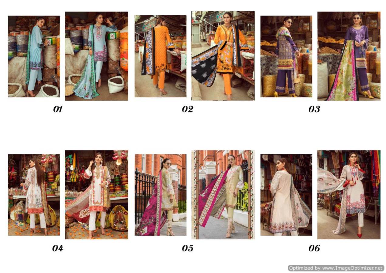 Fc Presents Emaan Adeel 1 Collection Of Printed Lawn Cotton Pakistani Suits
