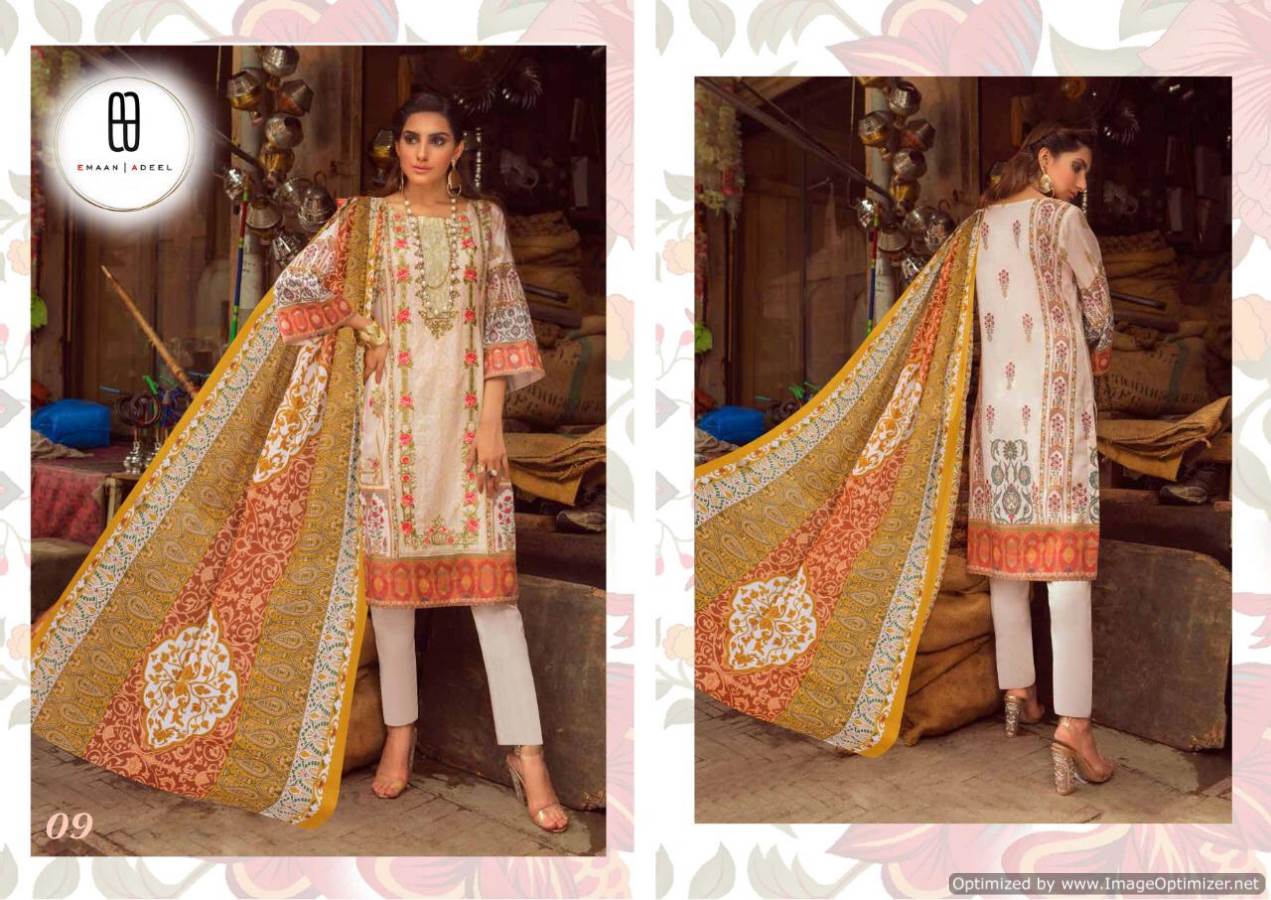 Fc Presents Emaan Adeel 1 Collection Of Printed Lawn Cotton Pakistani Suits