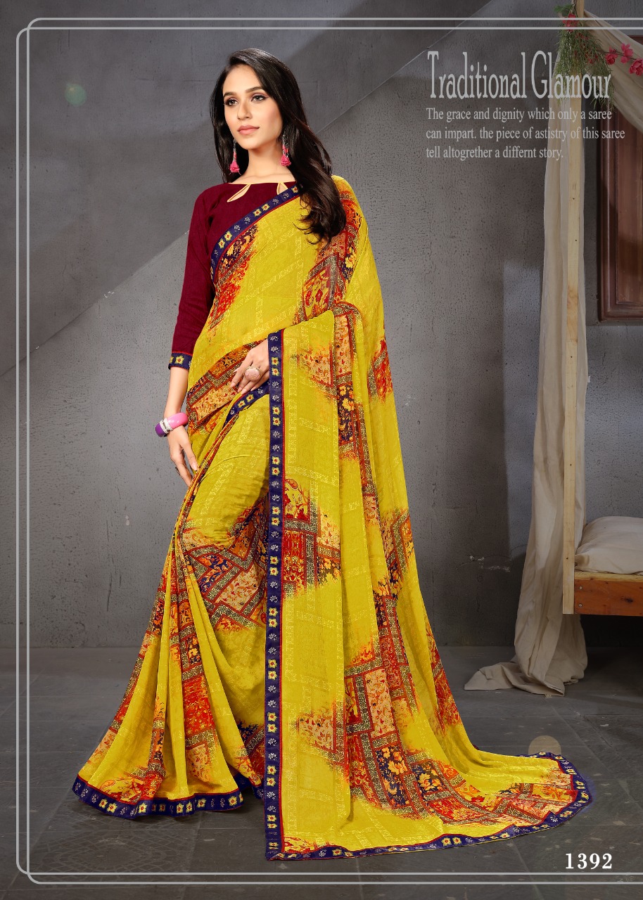 Fc Presents Mithila Collection Of Weight Less Printed Sarees