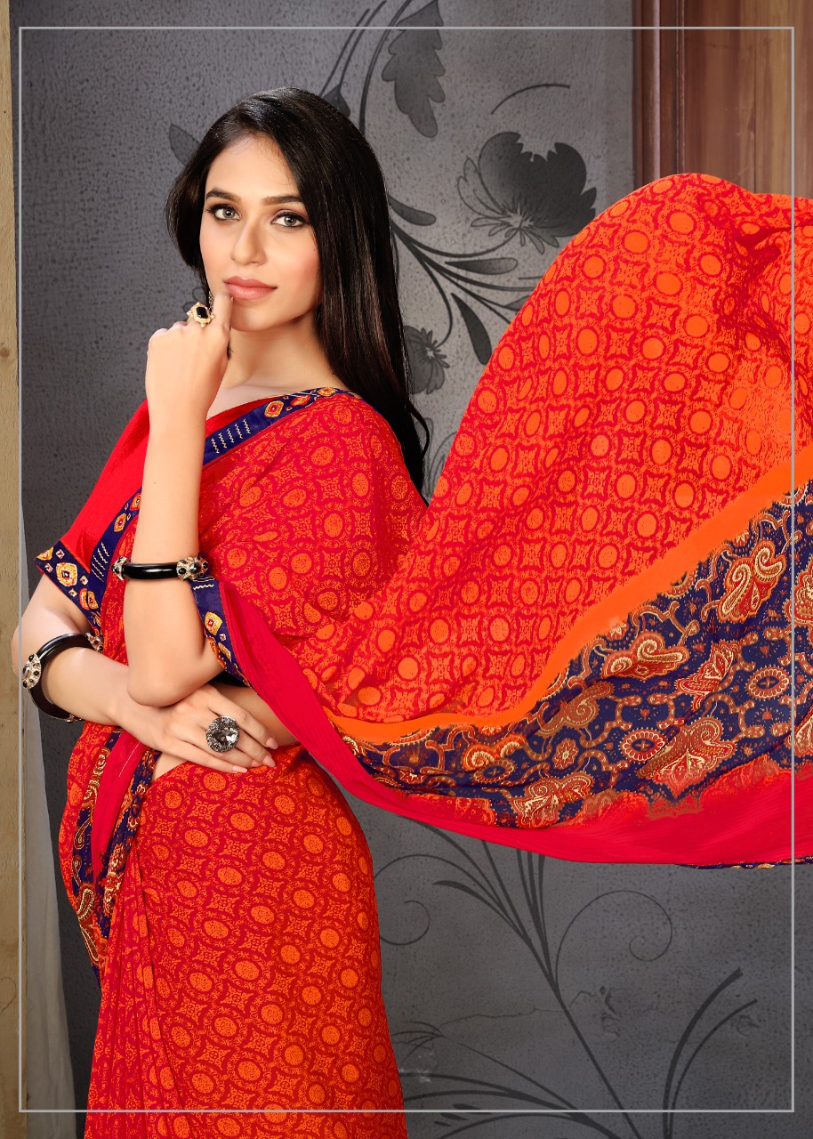 Fc Presents Mithila Collection Of Weight Less Printed Sarees